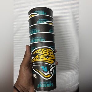 5 NFL Plastic Cups Jacksonville Jaguars Cups AUTHENTIC GAME CUP Florida